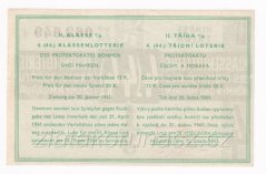Los - 15 k - 44. Třídní loterie Protektorátu II. - F r.1941
