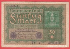 Německo - 50 mark 24.6.1919 - série UFa-pořadí 1