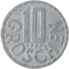 Rakousko - 10 groschen 1959