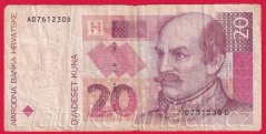 Chorvatsko - 20 Kuna 1993