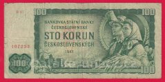 Československo - 100 Korun 1961 R 87