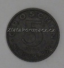 Rakousko - 5 groschen 1966