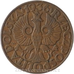 Polsko - 5 groszy 1936