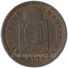 1 krejcar F.J.I.-1892 KB
