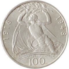 30. výr. Vznik ČSSR - 100 Kčs 1948