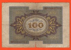 Německo - 100 Mark 1.11.1920 - série W-G
