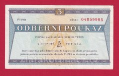 5 Tkčs - Tuzexová poukázka 1984/ IV