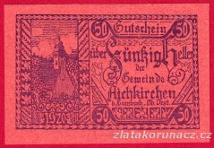 Aichkirchen - 50 haléřů - 1921