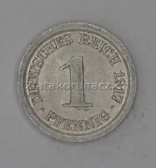 Německo - 1 Reich Pfennig 1917 A