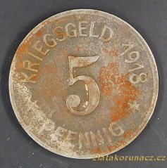 Německo - Ratiboř - 5 pfennig 1918