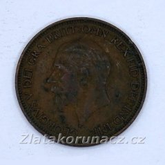 Anglie - 1/2 penny 1928