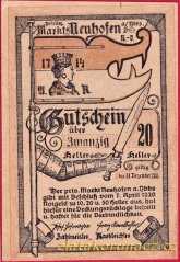 Neuhofen an der Ybbs - 20 haléřů - 1920 - okrová