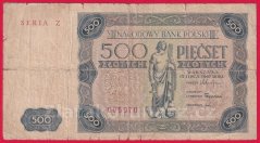 Polsko - 500 Zlotych 1947