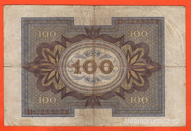 Německo - 100 Mark 1.11.1920 - série D - B