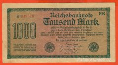 Německo - 1000 mark 15.9.1922 - série R-RB