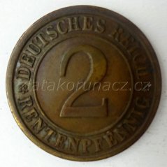 Německo - 2 Rentenpfennig 1924 G