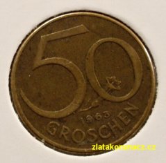 Rakousko - 50 groschen 1963