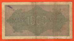 Německo - 1000 mark 15.9.1922 - série Ka-OE