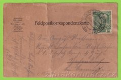 Rakousko - Feldpostkorrespondenzkarte, razítko