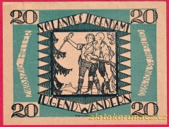 Vídeň - 20 haléřů - 1920 - NÖ Landes Jugendamt - zelená