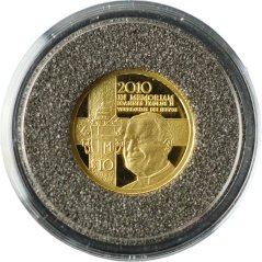 Zlatá mince Nauru - 10 dollar Papež Pavel II. 2010