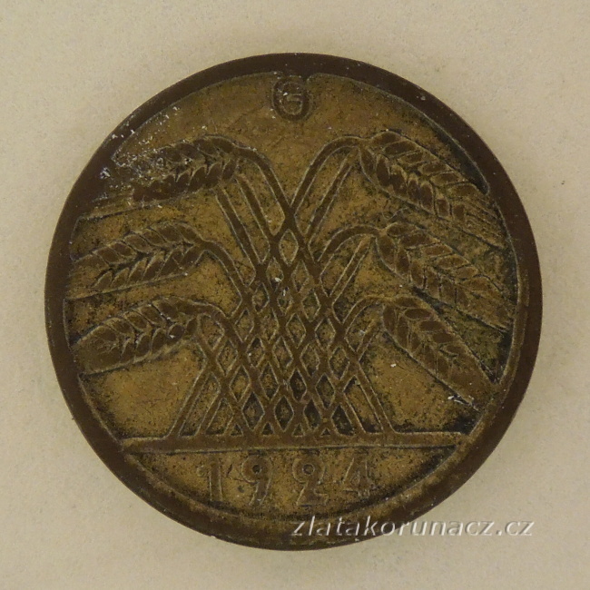 Německo - 5 Rentenpfennig 1924 G