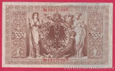Německo - 1000 mark 21.4.1910 - série B-C-červená