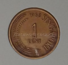 Singapur - 1 cent 1968