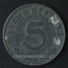 Německo - 5 Reichspfennig 1941 D