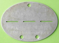 Německo - Identifikační známka vojáka (hliník)