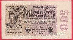 Německo - 500 Millionen mark 1.9.1923 - série CD-17