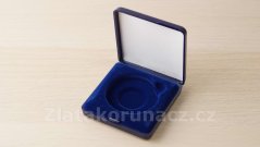 Krabička na medaili - modrá ø 50 mm