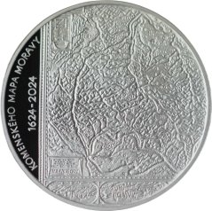 2024 - 200Kč Vydání Komenského mapy Moravy Standard