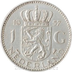 Holandsko - 1 gulden 1957
