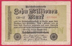 Německo - 10.000.000 mark 22.8.1923 - série CD-17