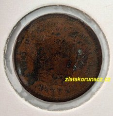 1 krejcar F.J.I.-1886 KB
