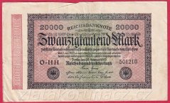 Německo - 20.000 mark 20.2.1923 - série O-HH