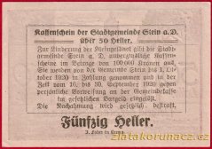 Stein an der Donau - 50 haléřů - 1920 - okrová