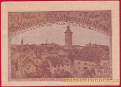 Enže - 10 haléřů - 1920 - hnědá