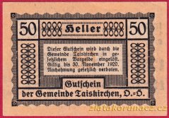 Taiskirchen - 50 haléřů - 1920