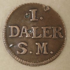 Švédsko - 1 daler 1715
