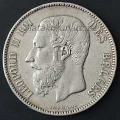 Belgie - 5 frank 1873 Belges