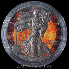 USA - 1 Dollar 2020 -  4 Živly - OHEŇ