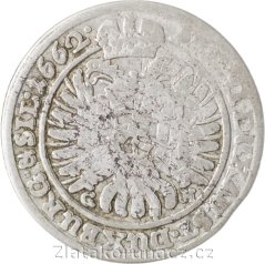 XV. krejcar 1662 GH - Vratislav varianta 1