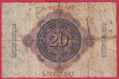 Německo - 20 mark 21.4.1910 - série L