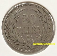 20 fillér F.J.I-1892 KB