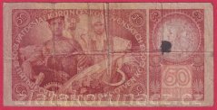 50 korun 1929 S "OKTOBRA"