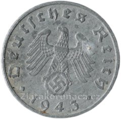 Německo - 5 Reichspfennig 1943 B