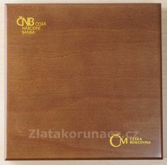 Sada oběžných mincí 2021 - Proof - dřevěná etue