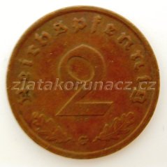 Německo - 2 Reichspfennig 1938 G